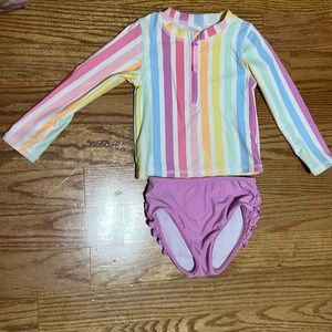 Size 3T Ruffle Butts swim set